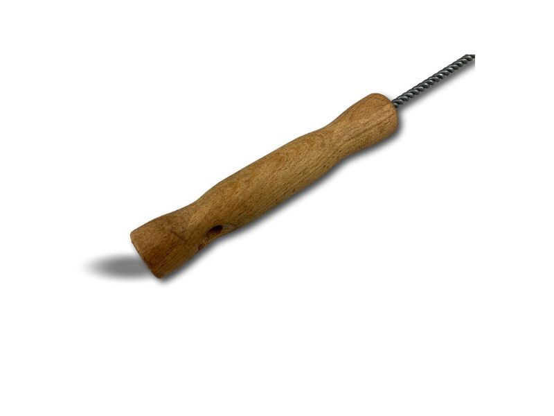 Goupillon chauffage manche bois | Fil acier garnissage 100 mm | Longueur 45 cm – Image 4