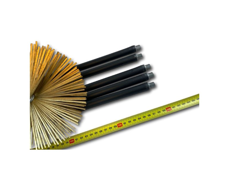 Kit ramonage classique conduit non gainé | Hérisson acier | 9*1,4m | 9 cannes – Image 5