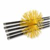 Kit de ramonage conduits gainés | Brosse hérisson synthétique | 7 mètres en 5 cannes de 1,40 m
