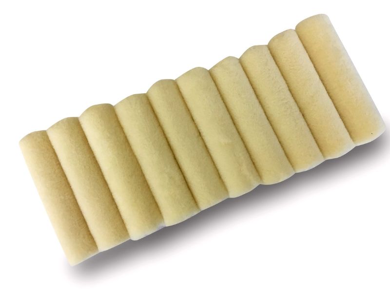 Pack 10 manchons mini rouleaux pattes de lapin laqueur | Velours ou Polyamide 100 mm – Image 3
