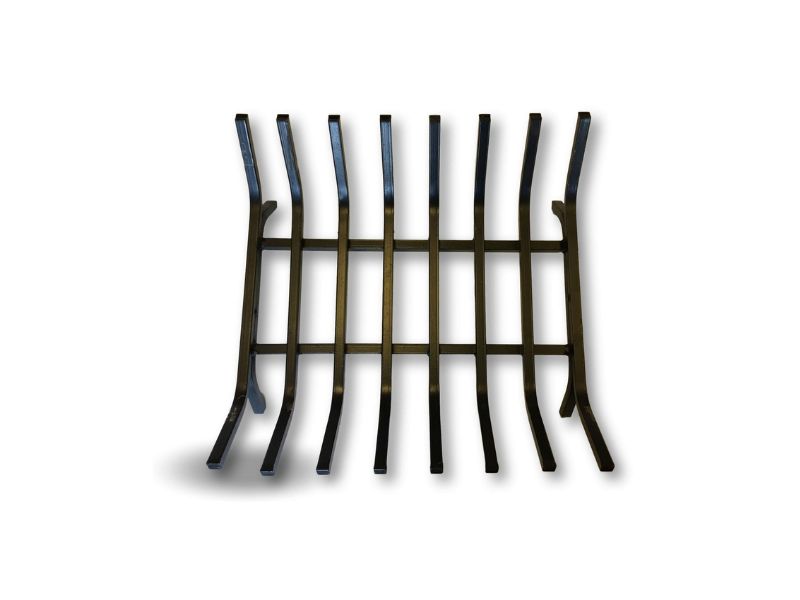Grille porte bûches éco acier forgé 8 barreaux | Stockage bois | Support extérieur foyer ouvert – Image 2