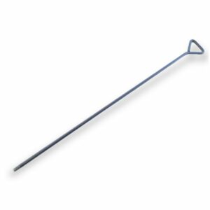 Tringle acier rond rigide pour brosse à tube Kibros | Raccord fileté M12*175 mâle