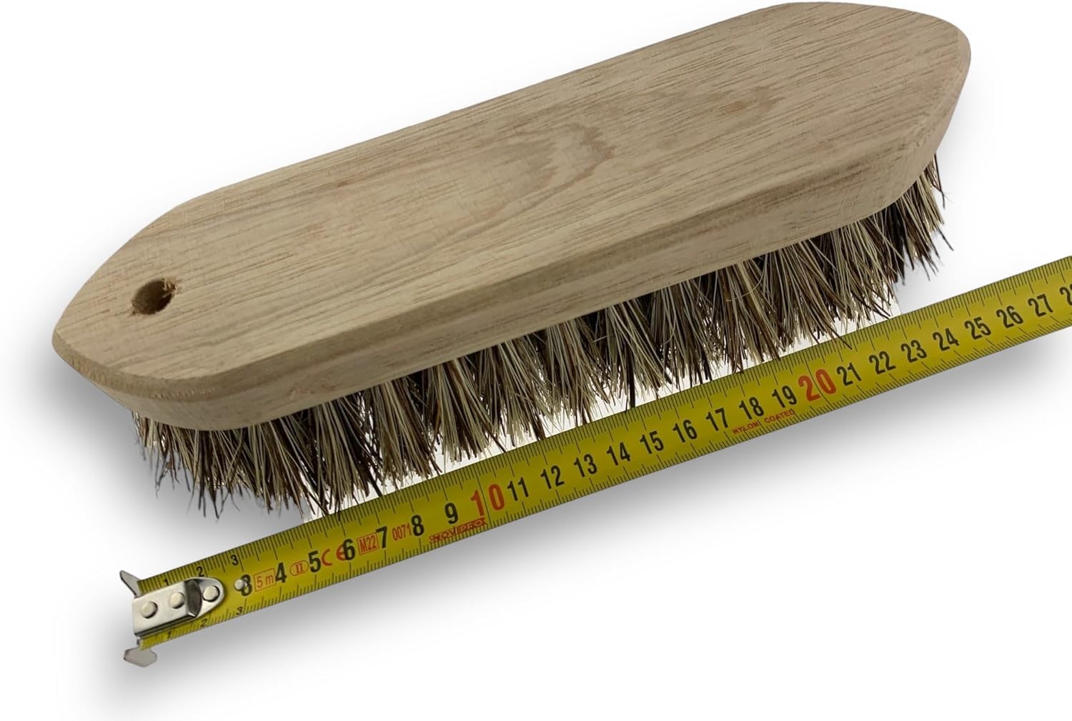 Brosse à crinière et queue en chiendent naturel - Monture bois de hêtre non vernis – Image 5