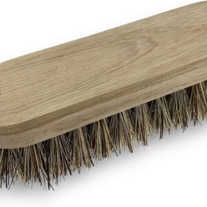 Brosse à crinière et queue en chiendent naturel - Monture bois de hêtre non vernis