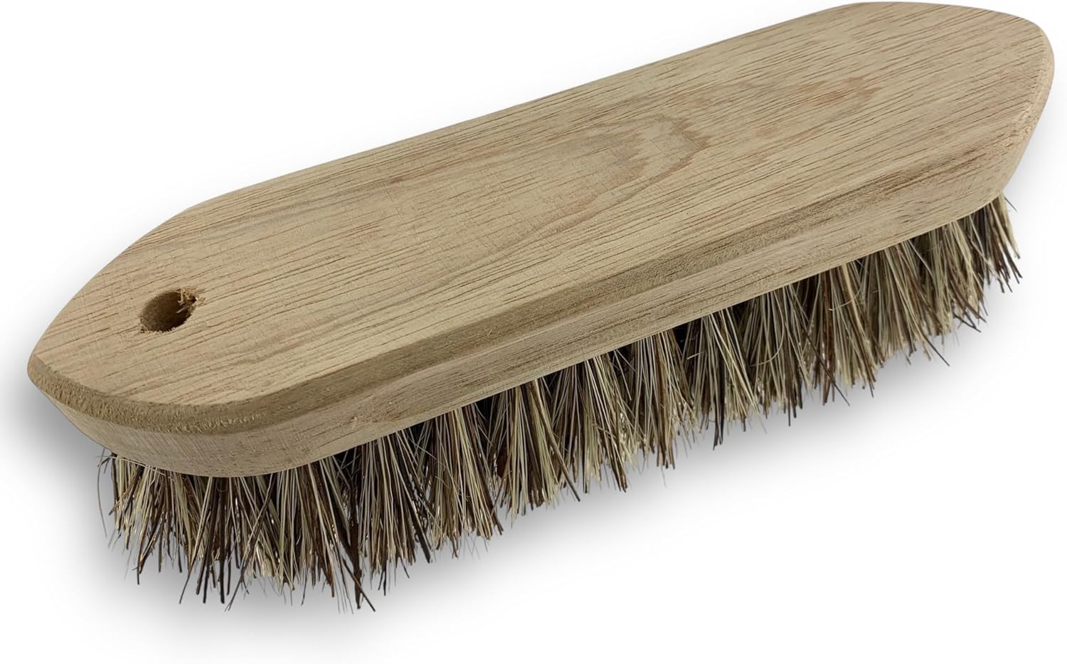 Brosse à crinière et queue en chiendent naturel - Monture bois de hêtre non vernis