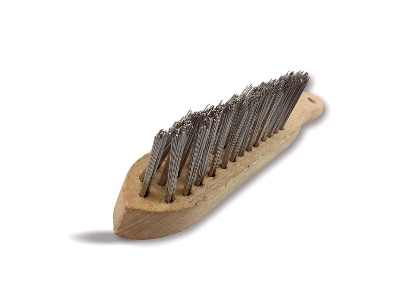 Brosse métallique à main | Type soudeur | Manche ergonomique bois – Image 9