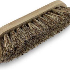 Alternative view of Brosse à crinière et queue en chiendent naturel - Monture bois de hêtre non vernis