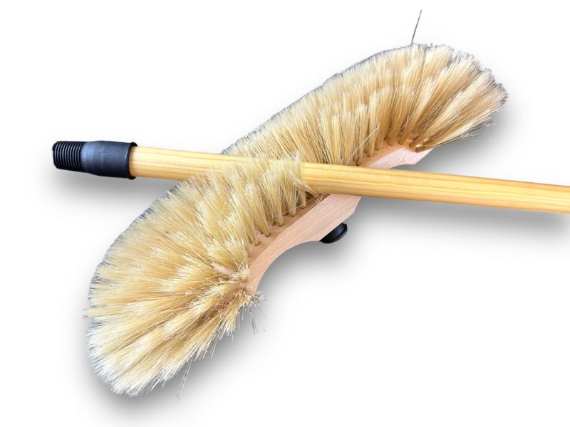 Balais ménage demi-tête | Garnissage soie blanche 65 mm – Image 4