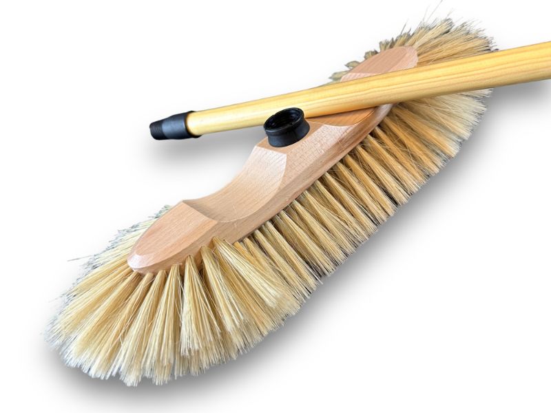 Balais ménage demi-tête | Garnissage soie blanche 65 mm – Image 6
