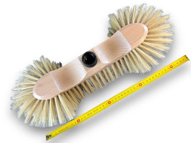 Balais ménage demi-tête | Garnissage soie blanche 65 mm – Image 7
