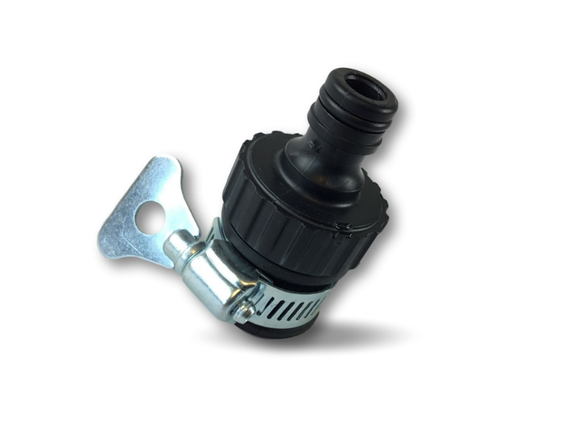 Adaptateur robinet universel | Collier inox | Pour robinets embout 10 à 15 mm