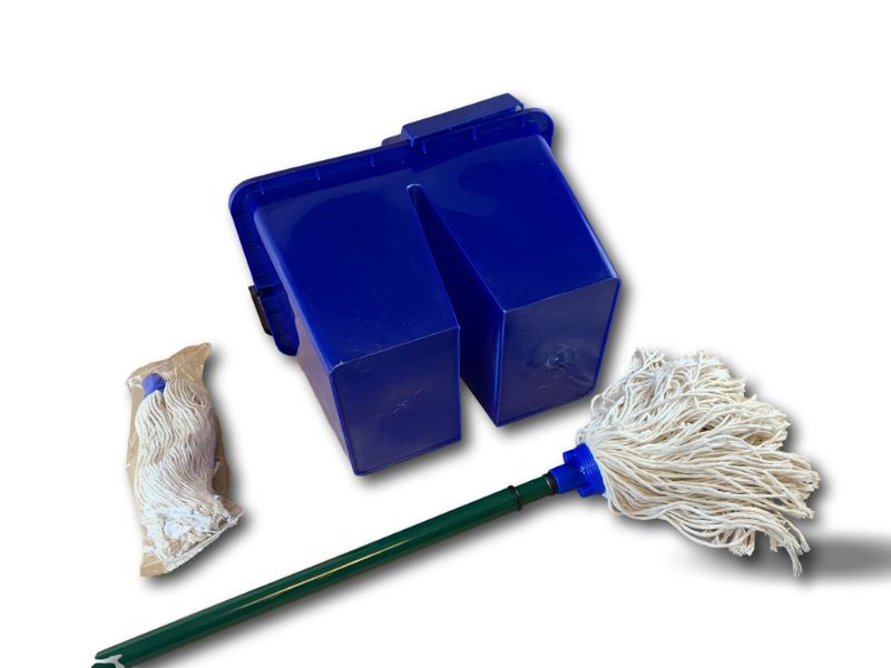 Kit lave sol seau 2 compartiments | 2 serpillères – Image 3