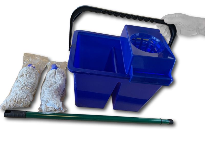 Kit lave sol seau 2 compartiments | 2 serpillères – Image 4