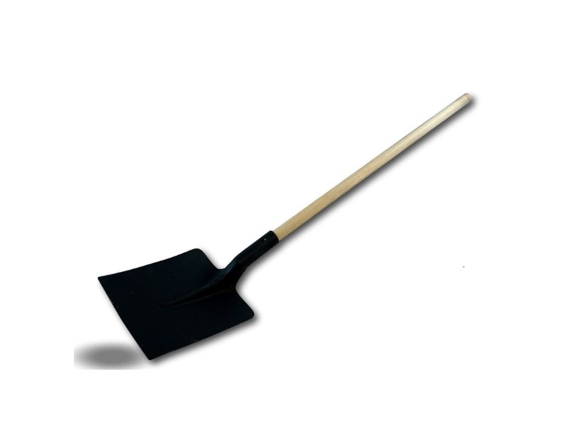 Pelle de terrassier | Manche 110 cm bois | Bout carré acier | Pelle-bêche