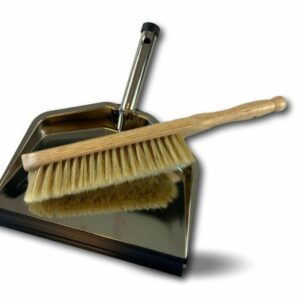 Kit brosse balayette et pelle inox |  Ensemble de ménage - Quantité x 1, balayette droite