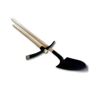 Lot pioche terrassier manche 90 cm + pelle de maçon manche 130 cm | Tête acier
