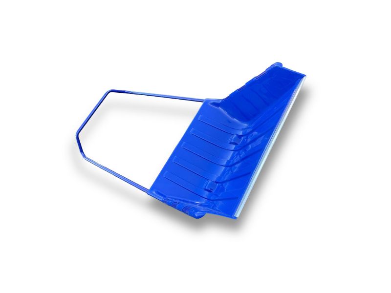 Pelle à neige traineau 64x70 cm plastique | manche ergonomique acier – Image 3