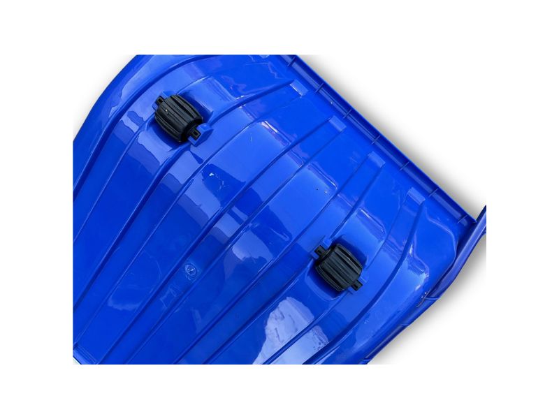 Pelle à neige traineau 64x70 cm plastique | manche ergonomique acier – Image 4
