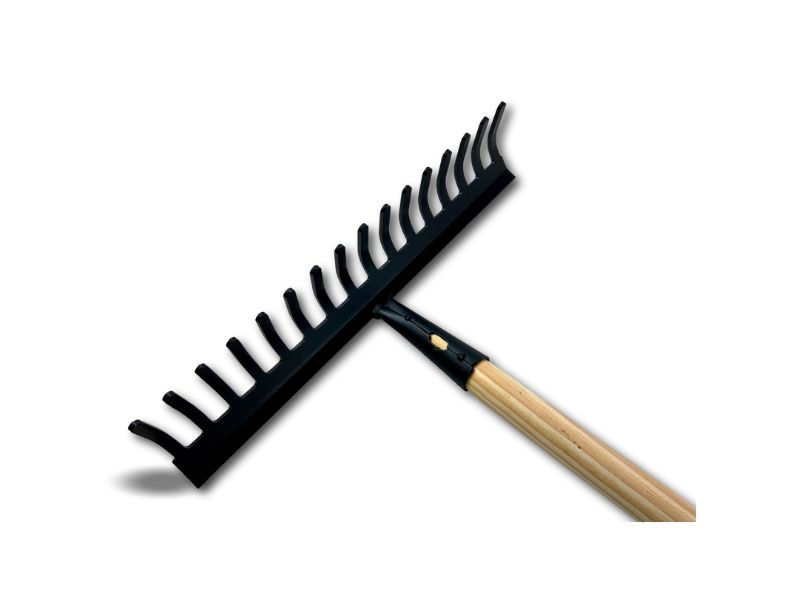 Rateau 16 dents recourbées | Manche 150 cm en bois | Tête acier | Largeur 40 cm – Image 4