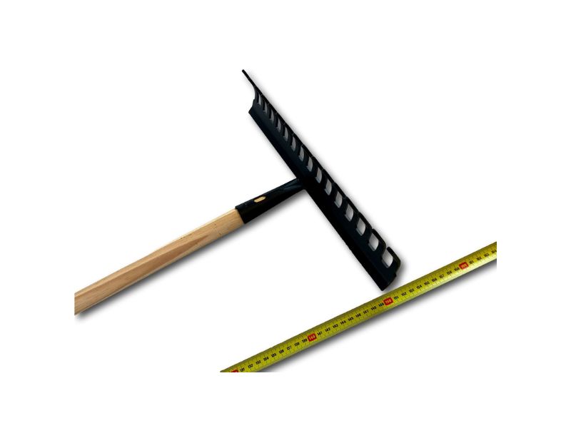 Rateau 16 dents recourbées | Manche 150 cm en bois | Tête acier | Largeur 40 cm – Image 5