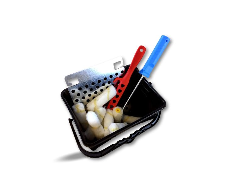 Kit peinture | 11 rouleaux pattes lapin | Monture Seau Mélangeur Grille – Image 5