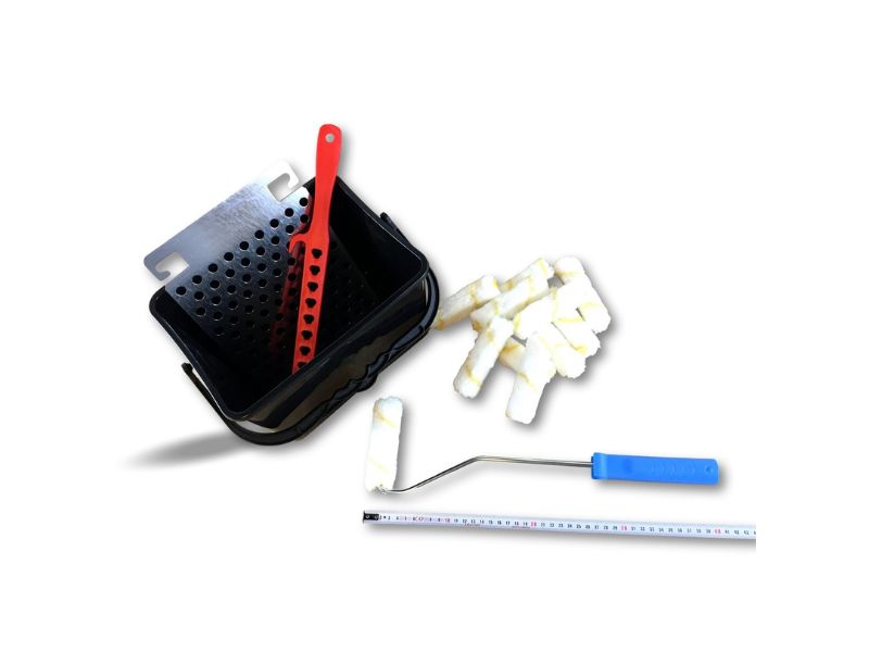 Kit peinture | 11 rouleaux pattes lapin | Monture Seau Mélangeur Grille – Image 6