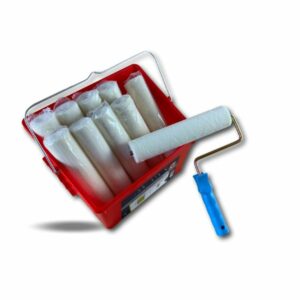 Pack peinture Velours | 10 manchons 250 mm à vis | 1 monture | Seau