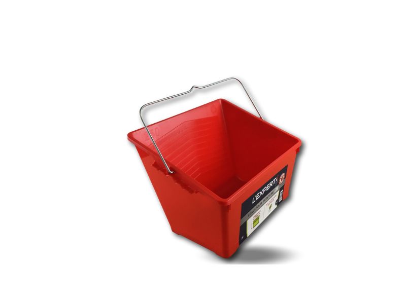 Seau peinture expert 250 rouge asymétrique plan incliné