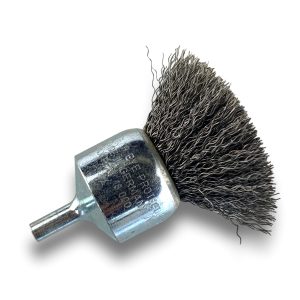 Alternative view of Brosse en bout sur tige | Fil ACIER 0,40 mm | Forme demi-spère | Ø 28 mm