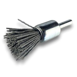 Alternative view of Brosse en bout sur tige | NYLON abrasif grain 120 | Diamètres variés
