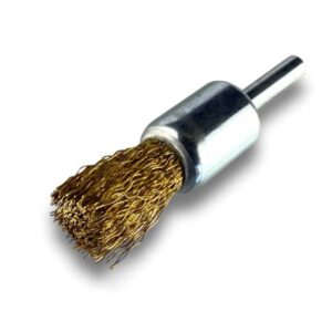 Alternative view of Brosse en bout sur tige | Forme pinceau | Fil LAITON dur | Diamètres variés