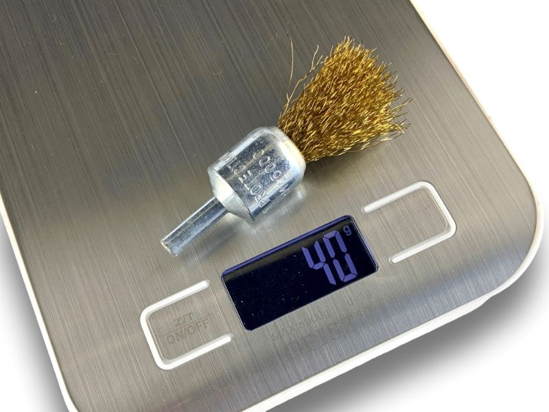 Brosse en bout sur tige | Forme pinceau | Fil LAITON souple | Diamètres variés – Image 7