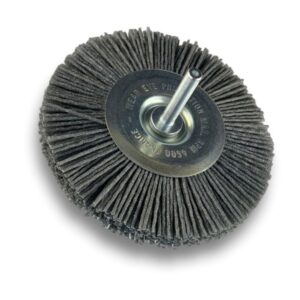 Brosse circulaire sur tige Ø 100 mm 1/2/3 rangs | NYLON abrasif grain 80