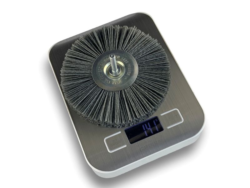 Brosse circulaire sur tige Ø 120 mm 1/2/3 rangs | NYLON abrasif grain 80 – Image 6