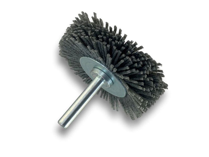 Brosse circulaire sur tige Ø 60 mm 1/2/3 rangs | NYLON abrasif grain 80 – Image 3