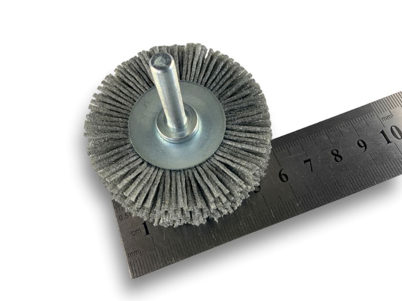 Brosse circulaire sur tige Ø 60 mm 1/2/3 rangs | NYLON abrasif grain 80 – Image 6