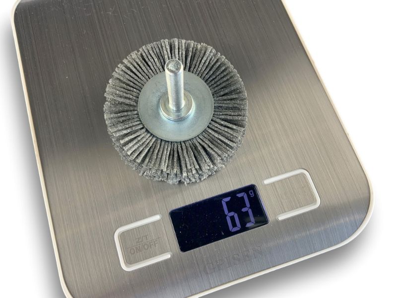 Brosse circulaire sur tige Ø 60 mm 1/2/3 rangs | NYLON abrasif grain 80 – Image 7