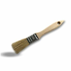 Lot de 10 pinceaux à vernir série pro épaisse - Soie blanche extra - Manche bois naturel