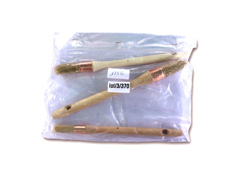 Lot Pinceaux de pouce - Brosse ronde soie blanche - Peinture rénovation volets moulure plinthe – Image 7