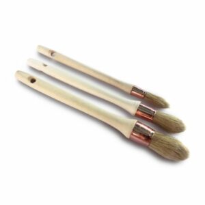 Alternative view of Lot Pinceaux de pouce à rechampir | Brosse ronde soie blanche
