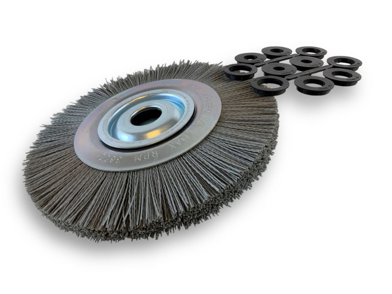 Brosse Circulaire touret Nylon | Abrasif grain 120 | Ø 250 mm | 1 à 3 rangs – Image 3