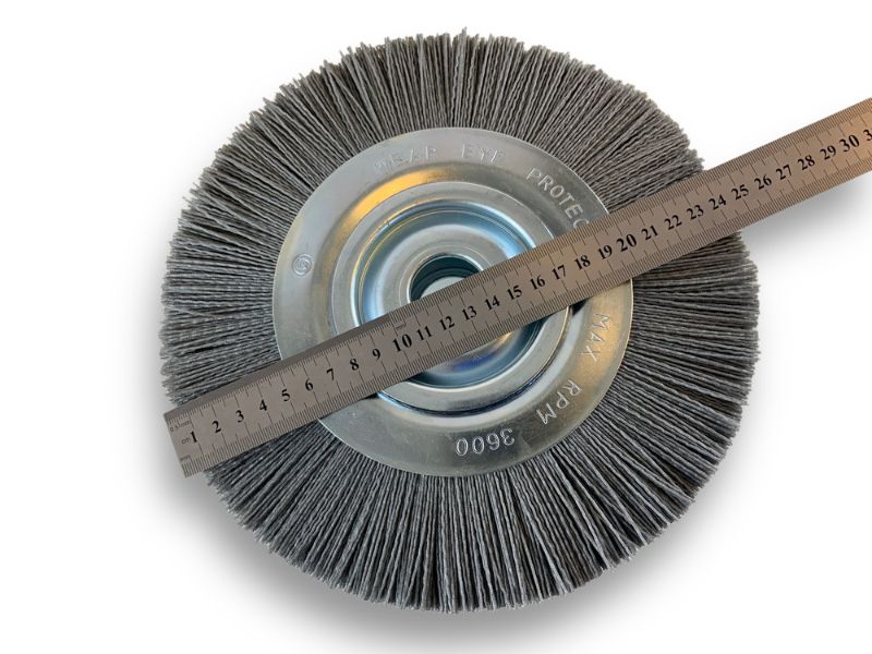 Brosse Circulaire touret Nylon | Abrasif grain 120 | Ø 250 mm | 1 à 3 rangs – Image 5