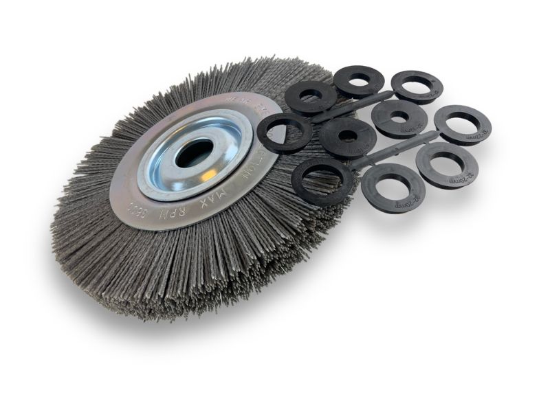 Brosse Circulaire touret Nylon | Abrasif grain 80 | Ø 250 mm | 1 à 3 rangs