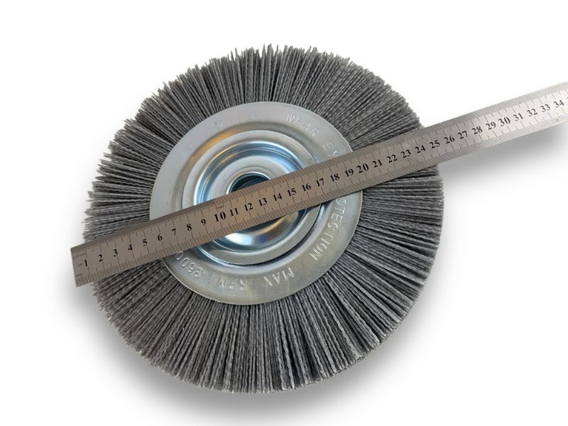Brosse Circulaire touret Nylon | Abrasif grain 80 | Ø 250 mm | 1 à 3 rangs – Image 4