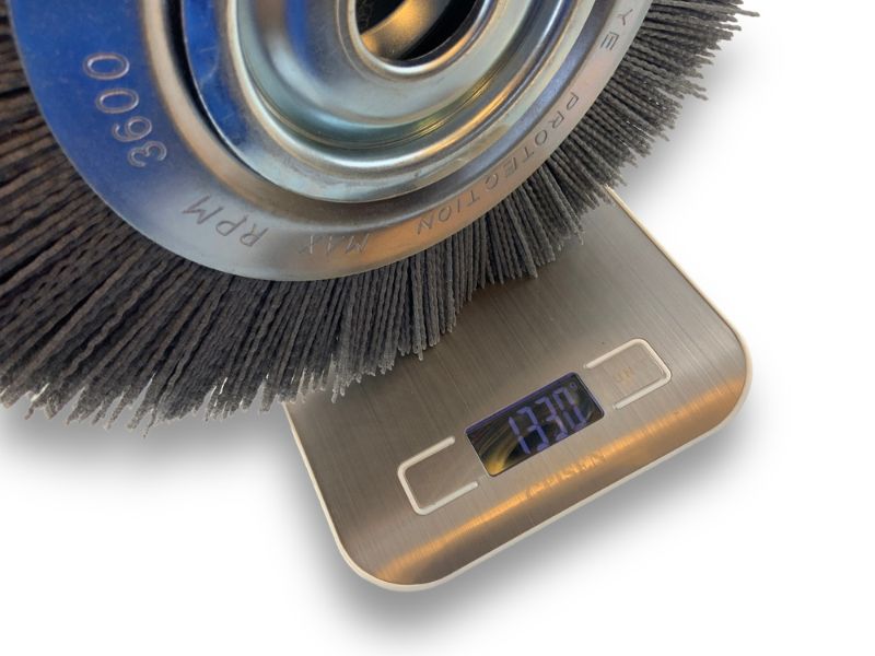 Brosse Circulaire touret Nylon | Abrasif grain 80 | Ø 250 mm | 1 à 3 rangs – Image 6