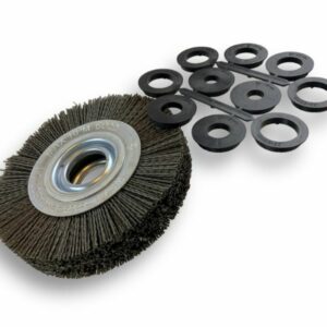 Alternative view of Brosse Circulaire touret Nylon | Abrasif grain 80 | Ø 150 mm | 1 à 3 rangs