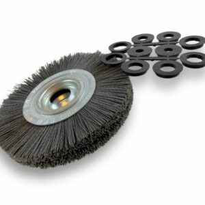 Alternative view of Brosse Circulaire touret Nylon | Abrasif grain 240 | Ø 200 mm | 1 à 3 rangs