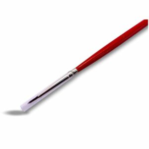 Alternative view of Lot de 10 brosses rondes putois | Virole laiton nickelé | Manche long