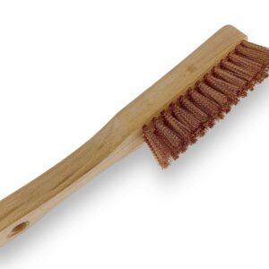 Brosse argenterie en bronze fin 4 rangs