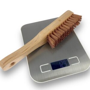 Alternative view of Brosse argenterie en bronze fin 4 rangs